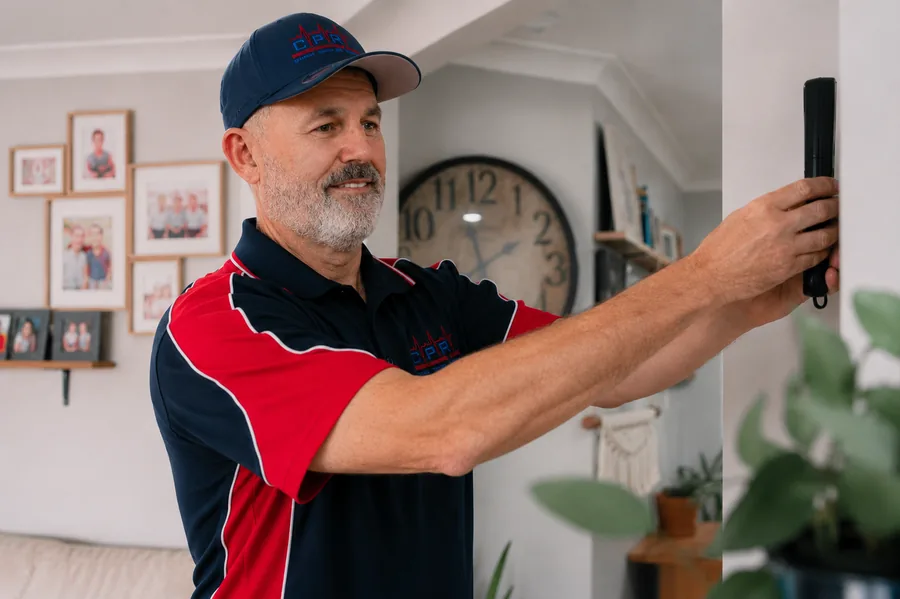 CPR Pest Management technician carrying out an internal inspection